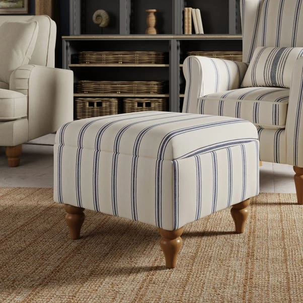 Oswald Stripe Storage Footstool 11 Oswald Stripe Storage Footstool - Image 9