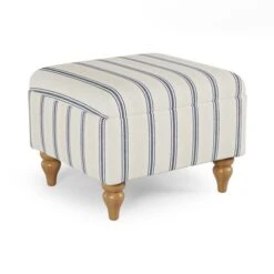 Oswald Stripe Storage Footstool 30 Oswald Stripe Storage Footstool -Habitat Store 30866932 alt05