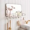 Heart And Soul Rectangle Wall Mirror With Hooks -Habitat Store 30866960