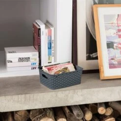 Curver My Style Dark Grey Basket 22 Curver My Style Dark Grey Basket -Habitat Store 30867379