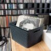 Curver My Style Dark Grey Basket -Habitat Store 30867391