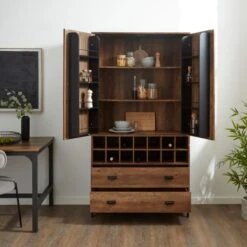 Fulton Kitchen Larder Unit, Pine Effect