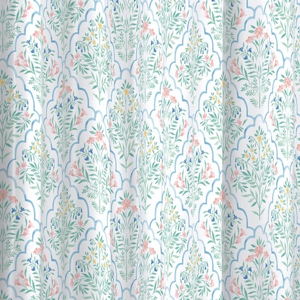 Heart And Soul Scallop Floral Shower Curtain 4 Heart And Soul Scallop Floral Shower Curtain - Image 2