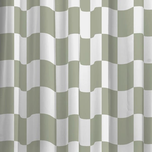Checkerboard Shower Curtain 4 Checkerboard Shower Curtain - Image 2
