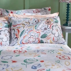 Heart And Soul Ayva Floral Duvet Cover & Pillowcase Set 30 Heart And Soul Ayva Floral Duvet Cover & Pillowcase Set -Habitat Store 30868277 alt01