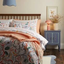 Heart And Soul Ayva Floral Duvet Cover & Pillowcase Set 32 Heart And Soul Ayva Floral Duvet Cover & Pillowcase Set -Habitat Store 30868277 alt03