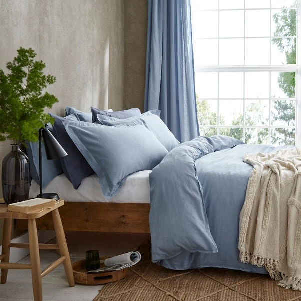 Cotton Linen Duvet Cover & Pillowcase Set 6 Cotton Linen Duvet Cover & Pillowcase Set - Image 4
