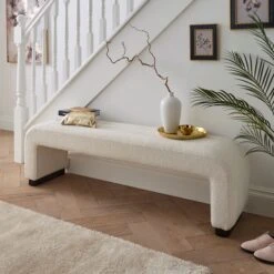 Lucilla 3 Seater Dining Bench, Boucle -Habitat Store 30868770 alt02