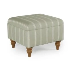 Oswald Stripe Storage Footstool 22 Oswald Stripe Storage Footstool -Habitat Store 30868833 alt05