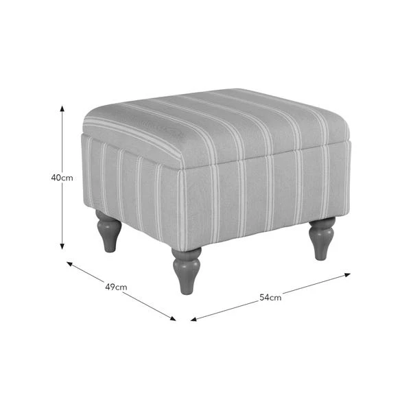 Oswald Stripe Storage Footstool 10 Oswald Stripe Storage Footstool - Image 8