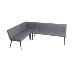 Montreal Corner Dining Bench, Grey Faux Leather -Habitat Store 30868842 alt06