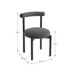 Violeta Dining Chair, Boucle -Habitat Store 30869594 alt09