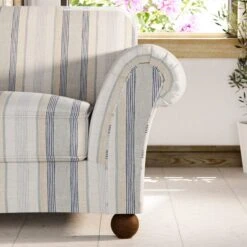 Angus Striped Linen Snuggle Chair 35 Angus Striped Linen Snuggle Chair -Habitat Store 30869752 alt04