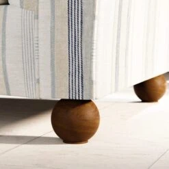 Angus Striped Linen Snuggle Chair 37 Angus Striped Linen Snuggle Chair -Habitat Store 30869752 alt06