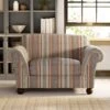Angus Striped Linen Snuggle Chair -Habitat Store 30869753