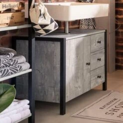 Colton Undersink Unit, Concrete Effect -Habitat Store 30869870 alt04