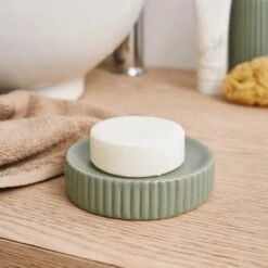 Ceramic Ribbed Soap Dish -Habitat Store 30870197