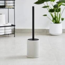 Ceramic Ribbed Toilet Brush -Habitat Store 30870203