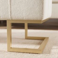 Holland Tray Table Ottoman, Ivory Sherpa -Habitat Store 30870372 alt03