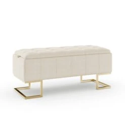 Holland Tray Table Ottoman, Ivory Sherpa -Habitat Store 30870372 alt08