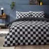 Checkerboard Duvet Cover & Pillowcase Set 2 Checkerboard Duvet Cover & Pillowcase Set -Habitat Store 30871157