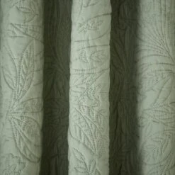 Filey Leaf Blackout Eyelet Curtains -Habitat Store 30871282 alt02