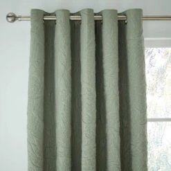 Filey Leaf Blackout Eyelet Curtains -Habitat Store 30871283