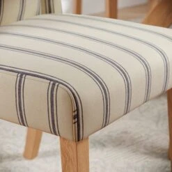 Oswald Set Of 2 Dining Chairs, Folkstone Blue Stripe -Habitat Store 30872515 alt03