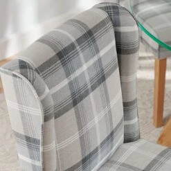 Oswald Set Of 2 Dining Chairs, Country Check -Habitat Store 30872516 alt02