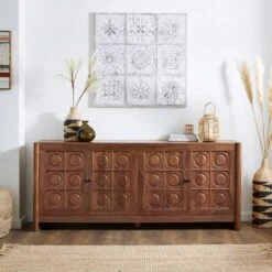 Theodore Extra Wide Sideboard, Mango Wood 27 Theodore Extra Wide Sideboard, Mango Wood -Habitat Store 30872686