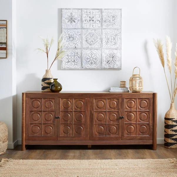 Theodore Extra Wide Sideboard, Mango Wood 12 Theodore Extra Wide Sideboard, Mango Wood - Image 10