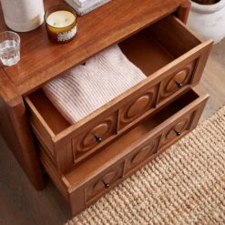 Theodore 2 Drawer Wide Bedside Table, Mango Wood -Habitat Store 30872715 alt02