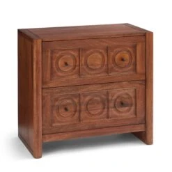 Theodore 2 Drawer Wide Bedside Table, Mango Wood -Habitat Store 30872715 alt06