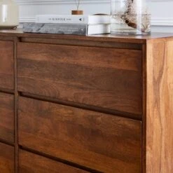 Brannock 6 Drawer Chest, Mid Stained Mango Wood -Habitat Store 30872723 alt03