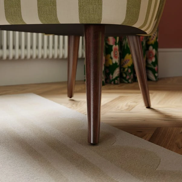 Elsie Striped Fabric Cocktail Chair 14 Elsie Striped Fabric Cocktail Chair - Image 12