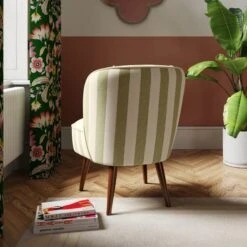 Elsie Striped Fabric Cocktail Chair 30 Elsie Striped Fabric Cocktail Chair -Habitat Store 30873303 alt04