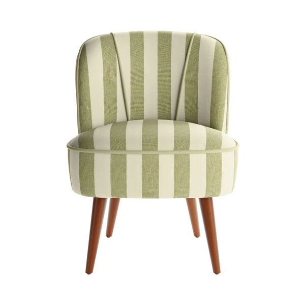 Elsie Striped Fabric Cocktail Chair 17 Elsie Striped Fabric Cocktail Chair - Image 15