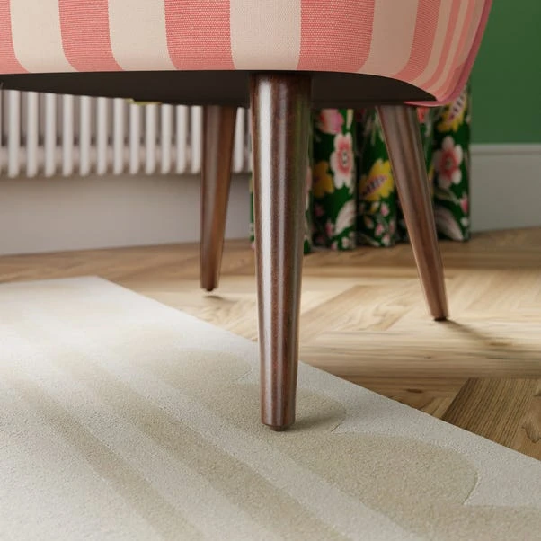 Elsie Striped Fabric Cocktail Chair 6 Elsie Striped Fabric Cocktail Chair - Image 4