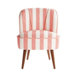 Elsie Striped Fabric Cocktail Chair 24 Elsie Striped Fabric Cocktail Chair -Habitat Store 30873304 alt06