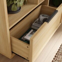 Hardy Slim Bookcase With Drawer, Oak Effect -Habitat Store 30874180 alt02