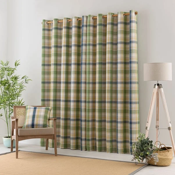 Kempton Check Eyelet Curtains 13 Kempton Check Eyelet Curtains - Image 11