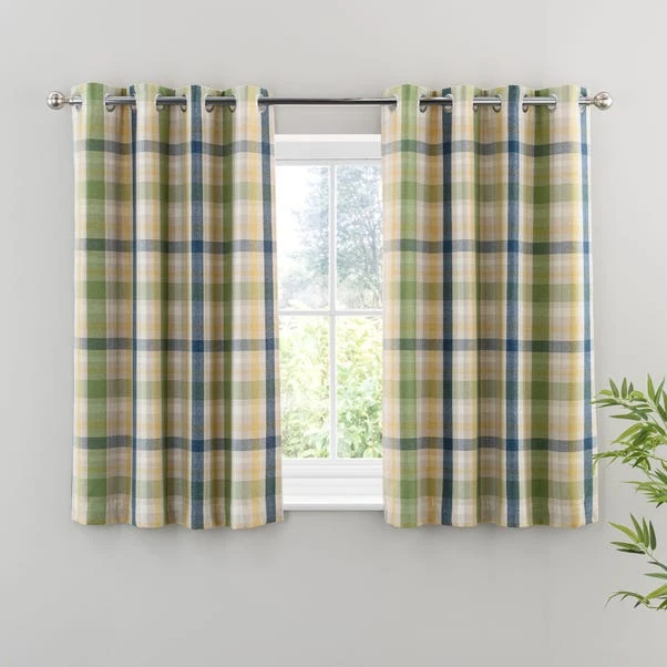 Kempton Check Eyelet Curtains 14 Kempton Check Eyelet Curtains - Image 12