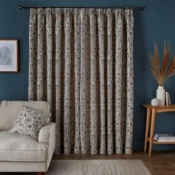 Antoinette Jacquard Pencil Pleat Curtains -Habitat Store 30875237 alt03