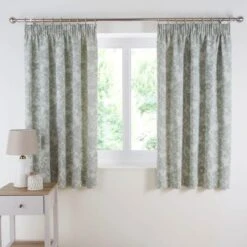 Sofia Floral Pencil Pleat Curtains -Habitat Store 30875659 alt05