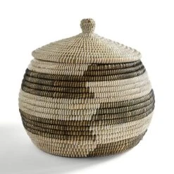 Contrast Storage Basket With Lid -Habitat Store 30876046 alt03