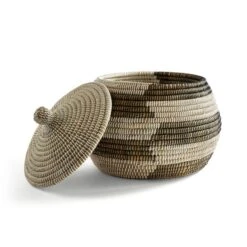 Contrast Storage Basket With Lid -Habitat Store 30876046 alt04