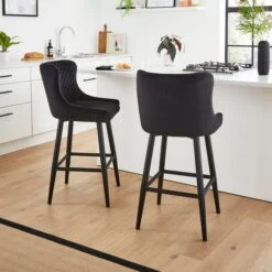 Montreal Counter Height Bar Stool, Velvet 37 Montreal Counter Height Bar Stool, Velvet -Habitat Store 30876142 alt01