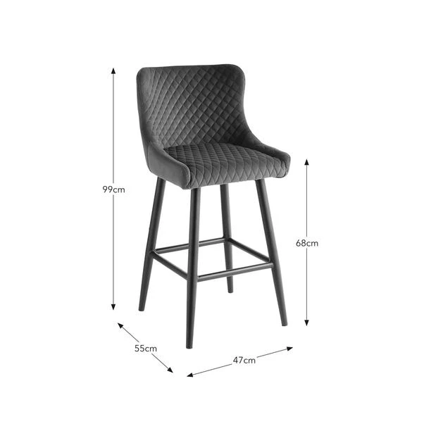Montreal Counter Height Bar Stool, Velvet 16 Montreal Counter Height Bar Stool, Velvet - Image 14