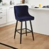 Montreal Counter Height Bar Stool, Velvet -Habitat Store 30876144