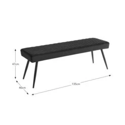 Montreal 2 Seater Dining Bench, Velvet -Habitat Store 30876145 alt09